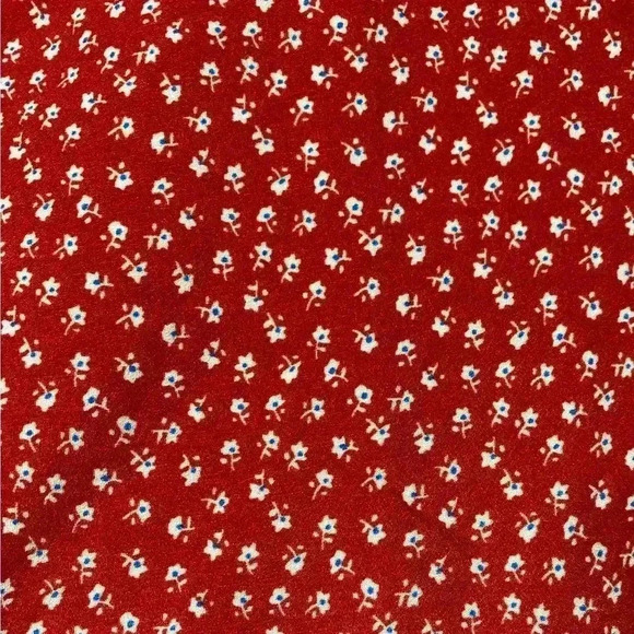 Beachsissi, Floral Print Short  Sleeve Mini Dress, Small, Red & White 🌸 - Picture 5 of 10